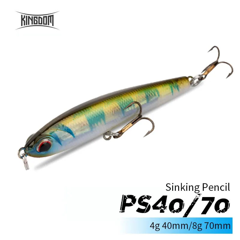 Приманка для ловли щуки 4 г 8 Тонущий Карандаш воблер приманка форели с крючками VMC