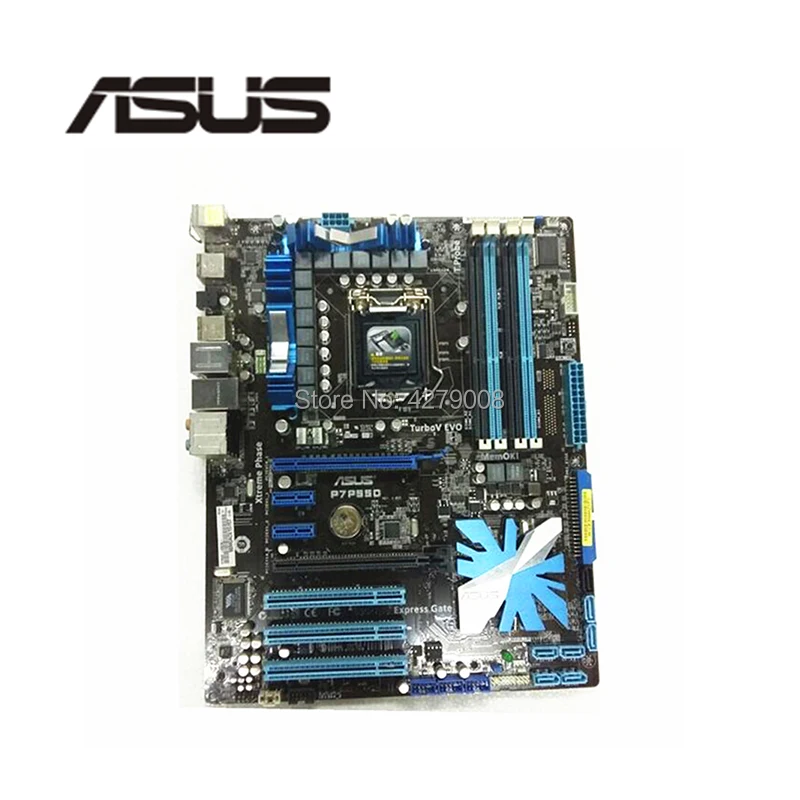 Материнская плата Socket LGA 1156 для ASUS P7P55D настольная материнская P55 i3 i5 i7 DDR3 16G ATX