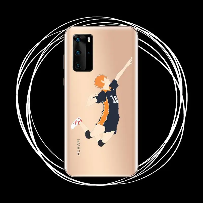 

Haikyuu Phone Case Transparent for Huawei P20 P30 P40 honor 8 10i P smart 2019 Samsung A71 A21S S10 20 plus
