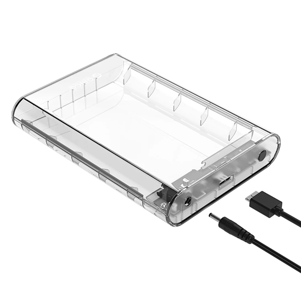 

ORICO Transparent HDD Enclosure Case Box For 3.5 inch SATA Mobile Hard Disk Case 3139U3 18TB 5Gbps USB3.0 to SATA3.0