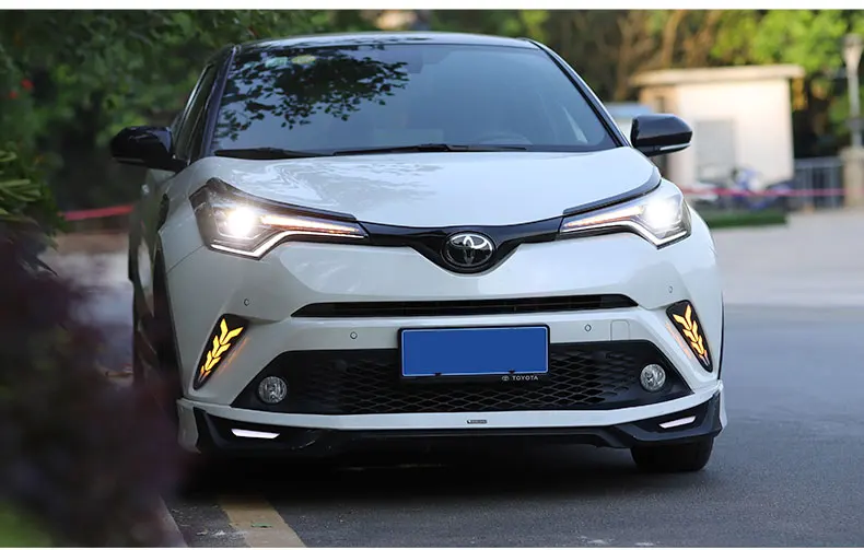 Автомобильный Стайлинг для- новых Toyota CHR фар, все светодиодный фары DRL, Би-светодиодный объектив, Высокий Низкий Луч, светодиодный, с динамическим поворотом
