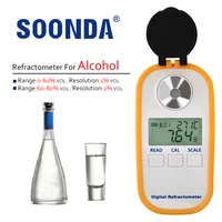 digital 0 80vol refractometer for alcohol spirits brewing oenometer hydrometer with 12vol resolution electronic alcohol meter