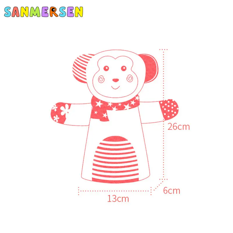 26 см животное плюшевая ручная марионетка куклы перчатки игрушки милый плюшевый