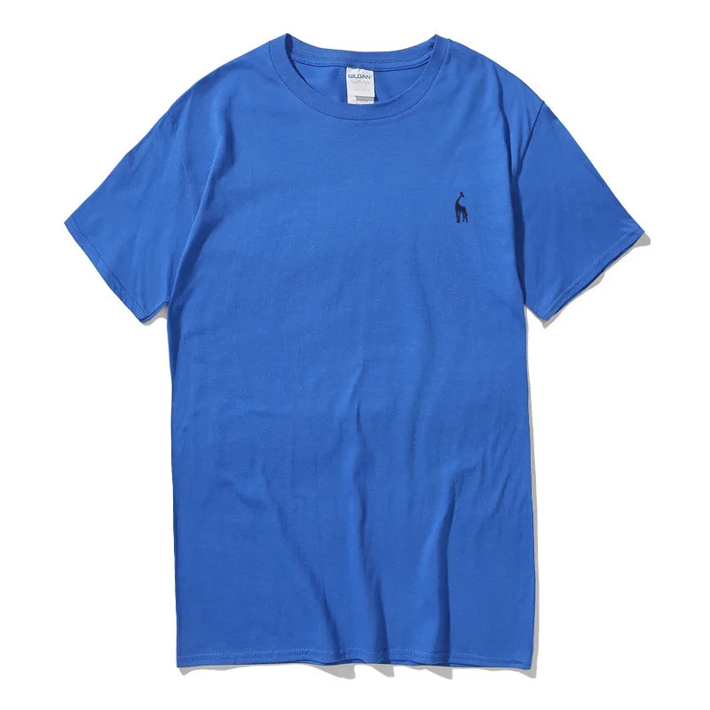 Футболка мужская облегающая с вышивкой 2020 хлопок короткий рукав | Спорт и