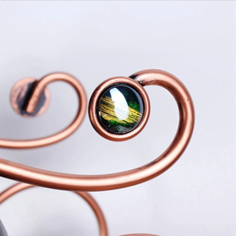 Винная стойка в европейском стиле на 4 бутылки металлическая отдельно стоящая