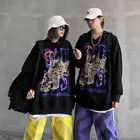 Толстовки мужские Hybskr, Осень-зима 2020, с капюшоном, в японском стиле