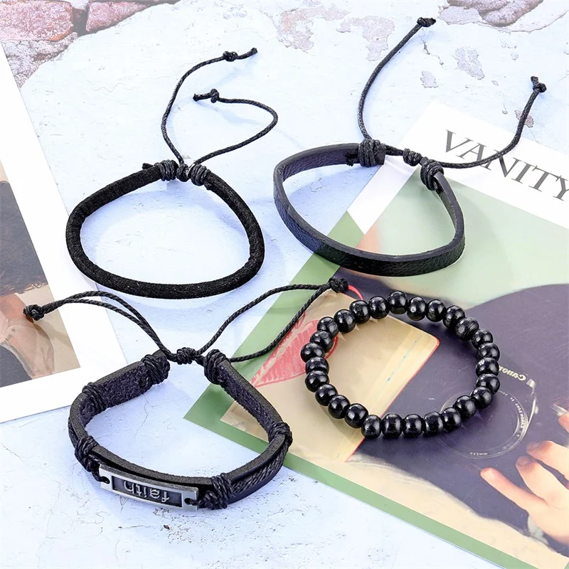 IFMIA винтажный многослойный браслет с бусинами для мужчин 2019 новые трендовые