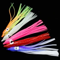 1pcslot soft octopus fishing lures for jigs mixed color luminous octopus skirts artificial jigging bait squid skirt octopus