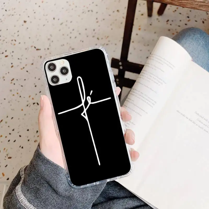 

Faith Christian Religious Jesus Phone Cases Transparent soft For iphone 5 5s 5c se 6 6s 7 8 11 12 plus mini x xs xr pro max
