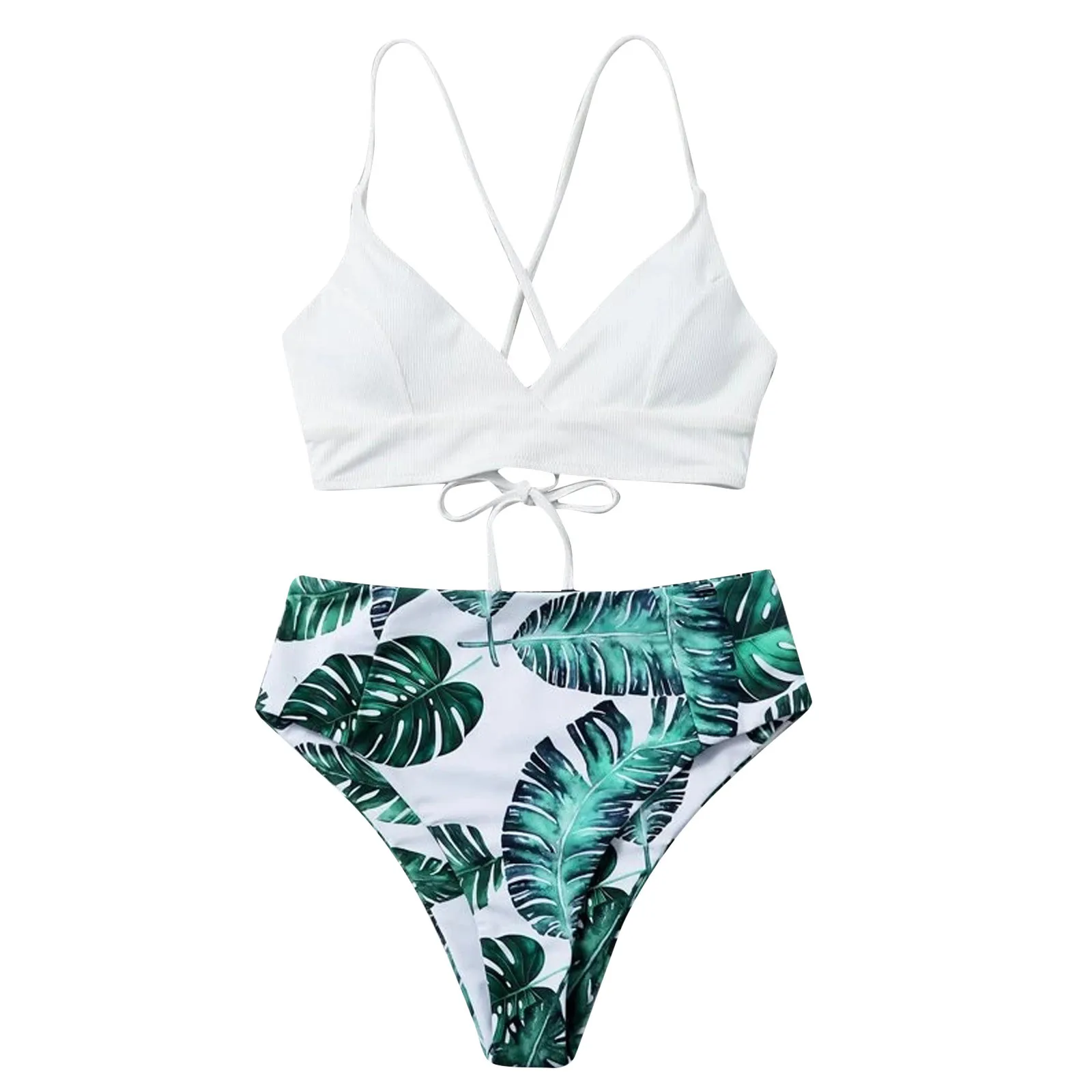 

2021 Woman Swimwear High Waist Bikini Set Women Bathing Suits Floral Vintage Female Sexy Bather Women'S Swimming Suit Biquini
