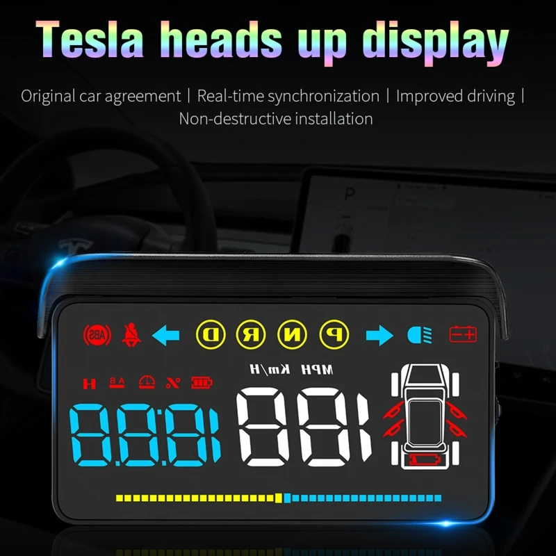 

T4 Auto Projector Hud Display Car Alarm Board Computer Speedometer Head Up Display Windshield Car Electronic Accessories