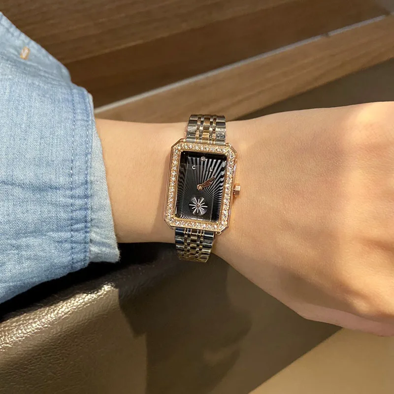 

C L clock ladies quartz watch stainless steel bracelet dress accessories simple luxury quartz movement female watch