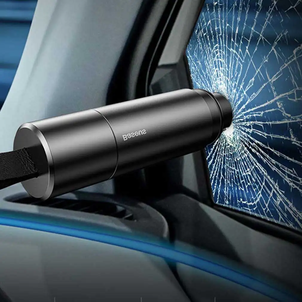 

2 in 1Car Safety Hammer Auto emergency window Glass breaker Seat Belt Cutter Knife Life-Saving Escape Car Emergency Multi Tool
