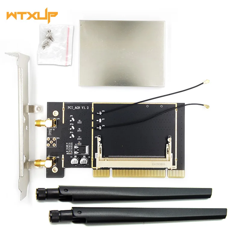 Мини PCI Wi-Fi беспроводная карта на рабочий стол слот адаптер преобразователь 2 X