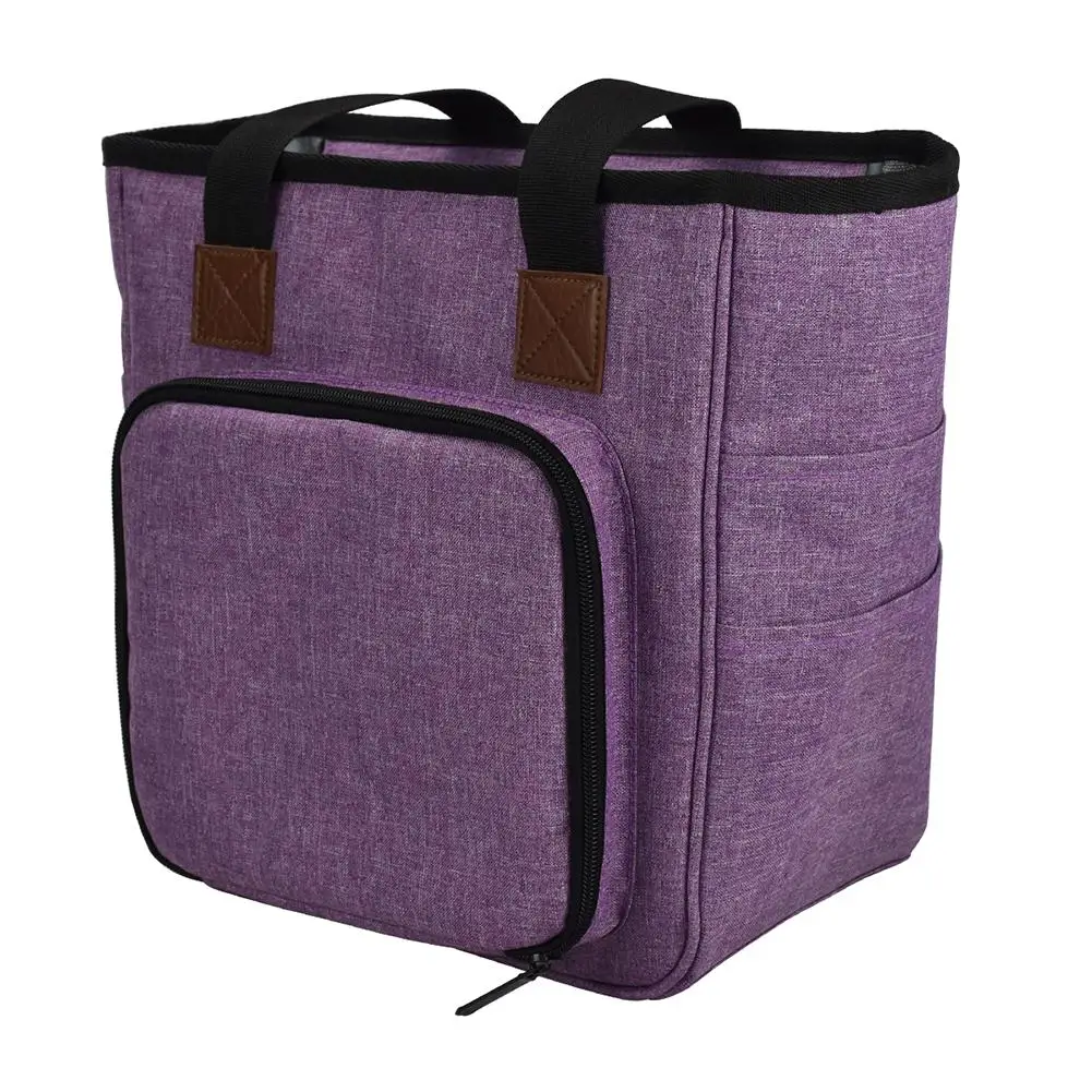 

Knitting Bag Portable Yarn Tote Storage Bag For Wool Crochet Hooks Knitting Needles Sewing Supplies Set DIY Household Organizer