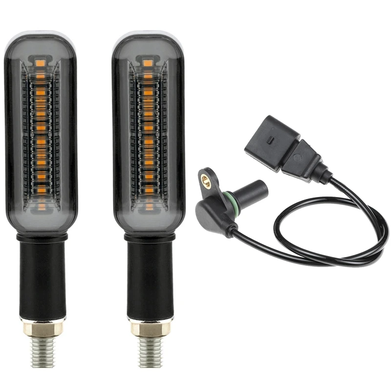 

Светодиодный сигнал поворота для мотоцикла, стоп-сигналы DRL с автоматическим датчиком скорости для Mk4 Beetle 94-10