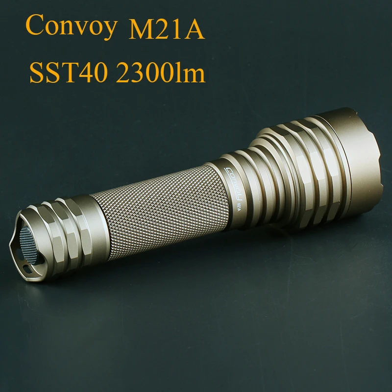 Конвой M21A Luminus SST40 светодиодный вспышка светильник EDC Linterna C8 + 21700 версия фонарь 2300lm для кемпинга охоты рабочий