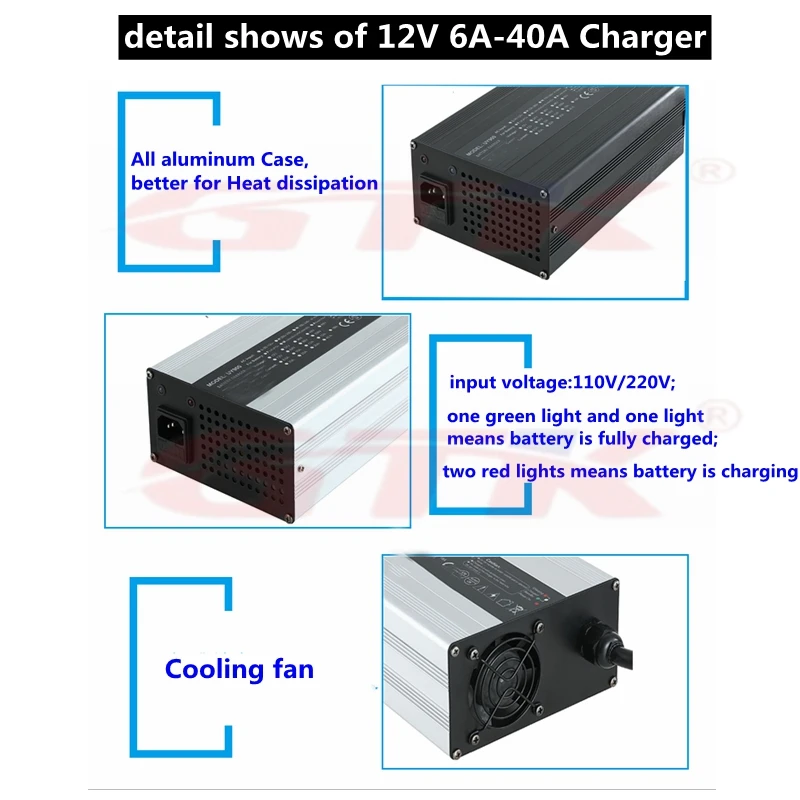 12V 6A 8A 10A 12A 15A 20A 30A 40A 50A 70A 100A умное устройство для зарядки для детей возрастом от 12V li ion lipo Lifepo4 аккумулятор лто выход 12,6 v 14,6 v 14V