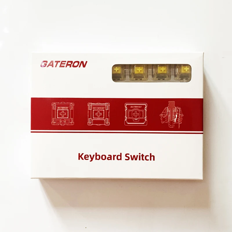 GATERON G yellow Pro switch keyboard accessories 50gf linear feel 3/5pin images - 6