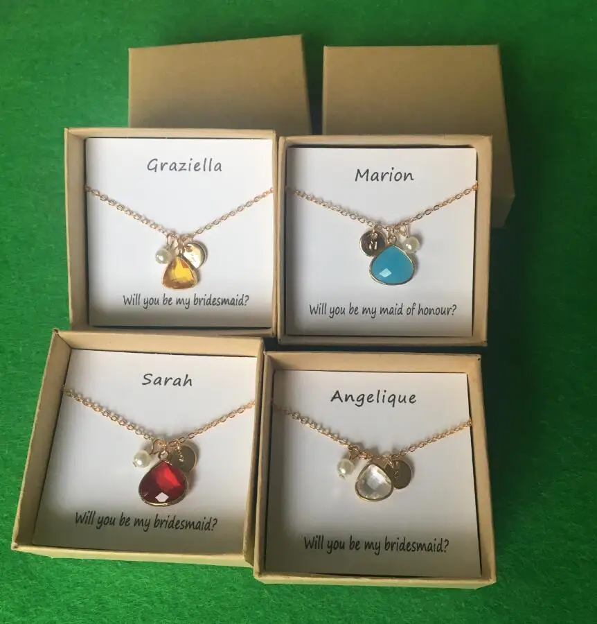 Ожерелья с каменными листьями на день рождения и свадьбу ожерелья для подружек