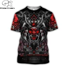 Футболка мужская универсальная с 3D-принтом самурая, тату, с коротким рукавом