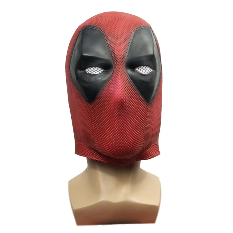 

Marvel Movie Deadpool Head Cover Mask Avengers Funny Latex Headwear Halloween Party Performance Props