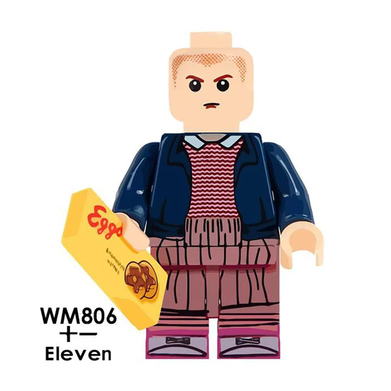 Одиночная распродажа супергерои странные вещи Дастин 11 Лукас майка кубики