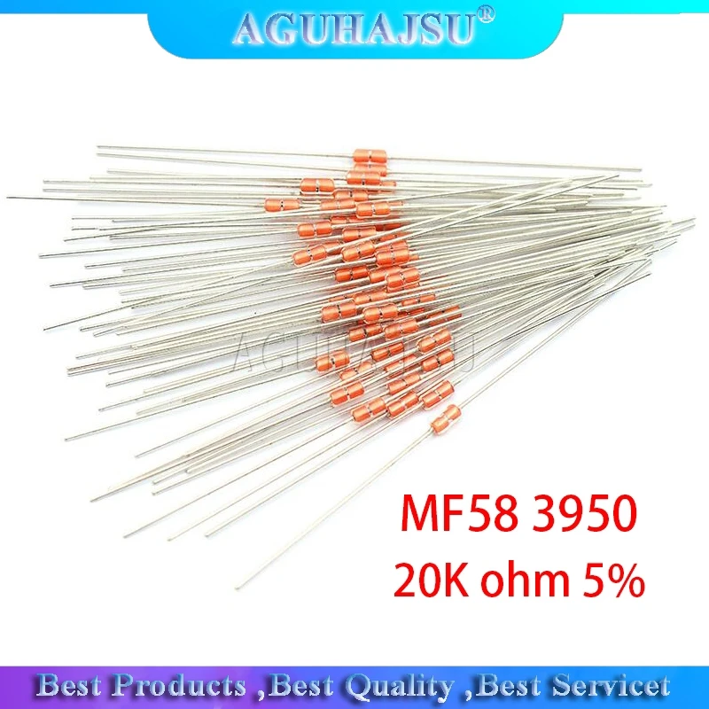20 шт тепловой резистор NTC MF58 3950 B 20K ohm 5%|Резисторы| |