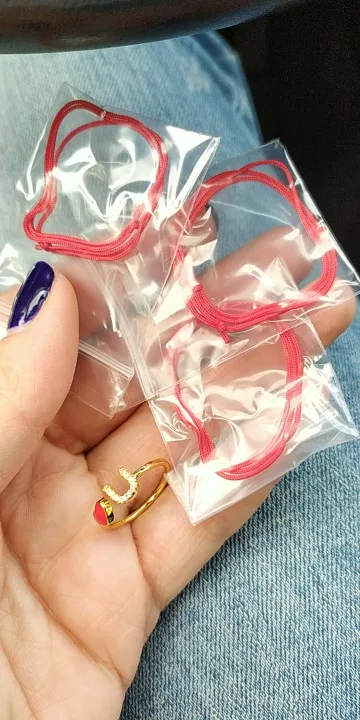 Женский простой тонкий красный браслет на удачу новинка Модная бижутерия