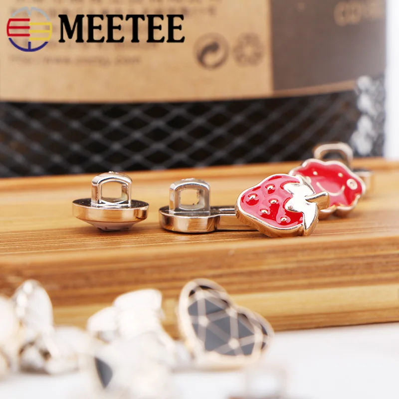 Meetee 50 шт. кнопка рубашки несколько стилей хвостовик круглые полимерные