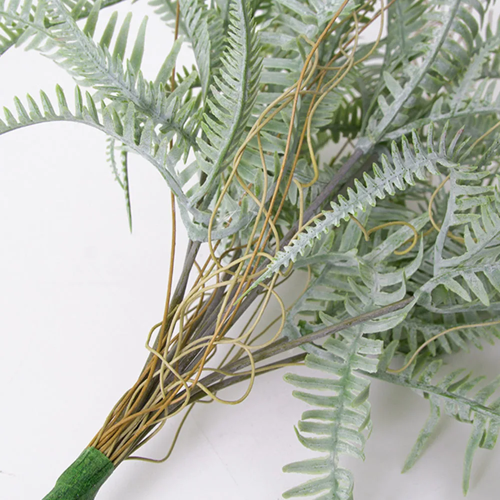 7 головок Искусственные Lvy зеленые листья растения гирлянды искусственная