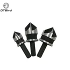 Сверла для зенковки с шестигранным хвостовиком, 90 градусов, 14 дюйма, 5 канавок, 12-19 мм, набор инструментов для обработки дерева DT6