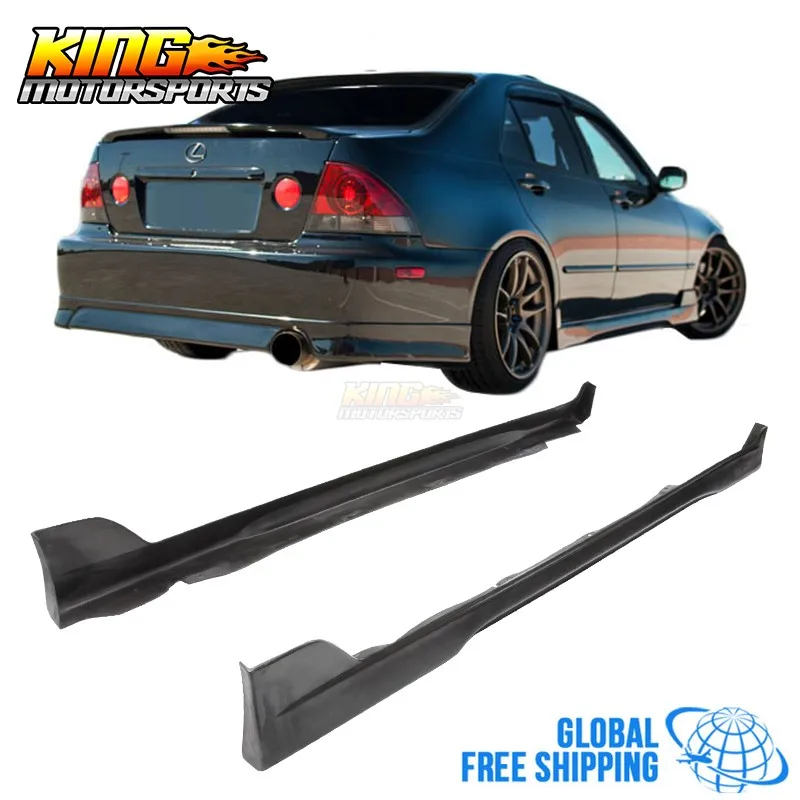 Подходит для 2001 2005 Lexus IS300 alteza Sxe10 боковые юбки Sideskirt пара PU глобальная бесплатная