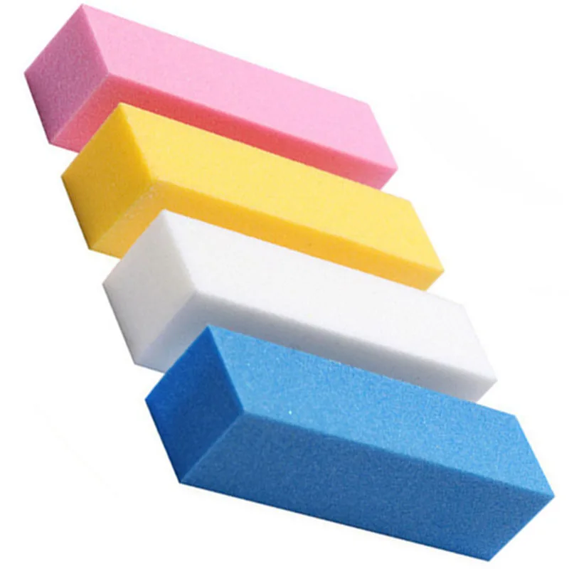 S Sponge Sandpaper Uv Gel Polish Candy Color Nail Files Bulk