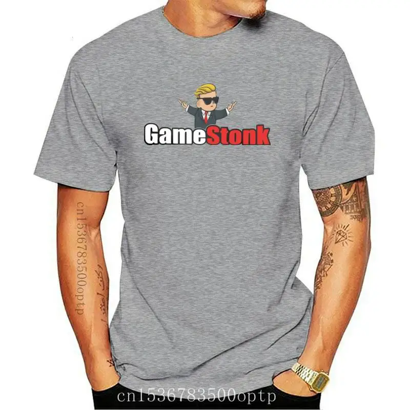 

New GameStonk Fashion TShirts Wallstreetbets WSB The Kid GameStop Stonks Male Style Pure Cotton Tops T Shirt O Neck Oversized