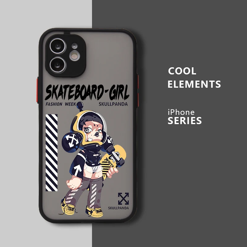 

Apple iPhone 11 12 13 Pro Max Mini Original Skin Feel Protective Cover 7 8 6 Plus XR X XS MAX Girl Shockproof Case Cove