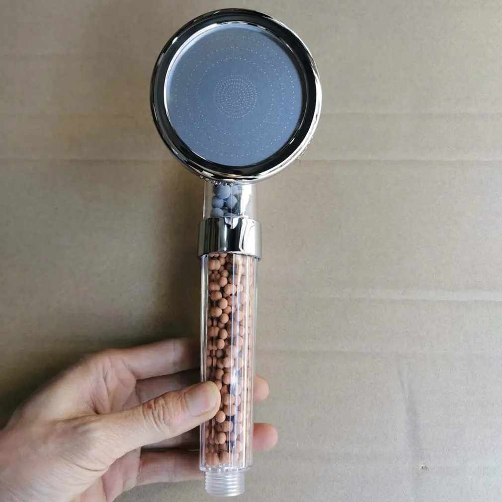 

3 Pcs Negative Ion Pressurized Shower Head Large Water Diameter Nozzle Three-speed Adjustment SPA Massage