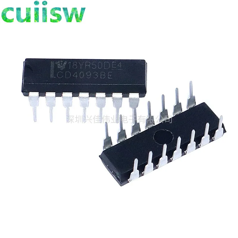 Чип CD4093 CD4093BE 4093 DIP 14 TI IC 10 шт.|ic 4093|ic chip |