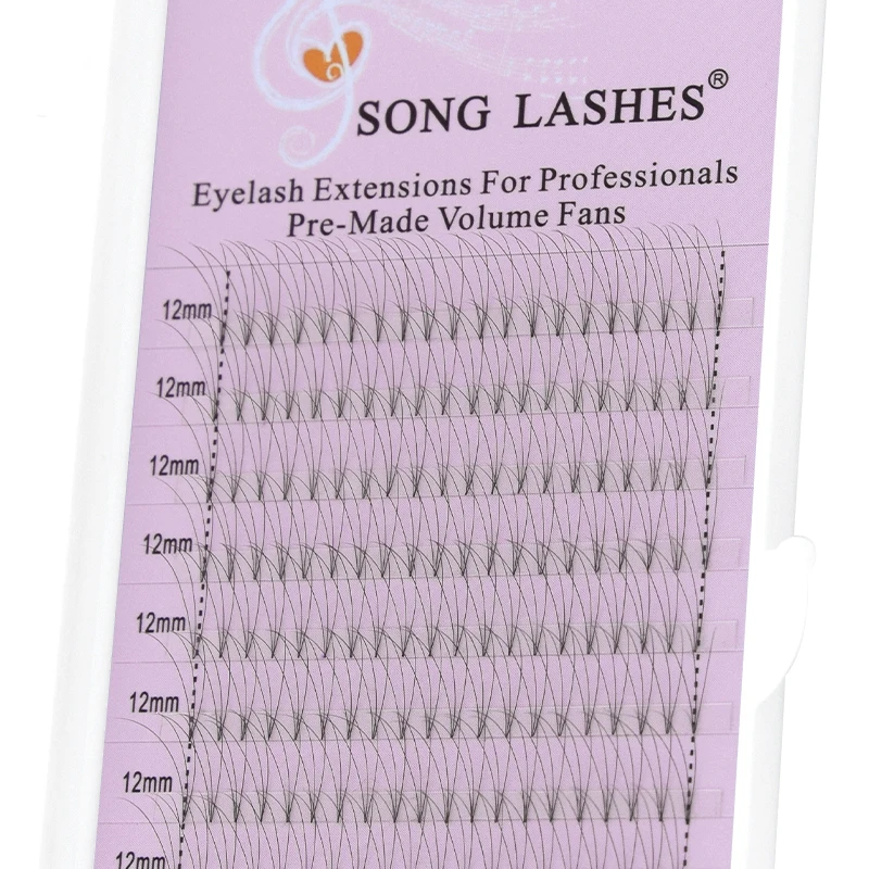 Готовые вееры SONG LASHES для наращивания ресниц короткий стебель готовые объема. |