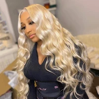 fabwigs blonde wigs 613 lace front wigs human hair 150 density transparent lace wigs 5x4 fake scalp lace frontal wig