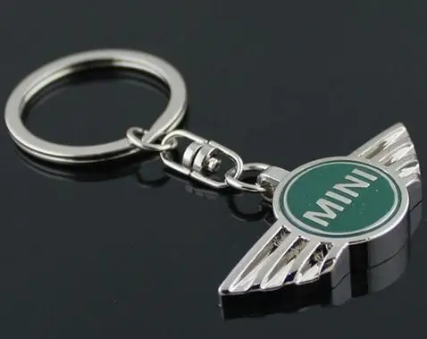 

Car Styling Metal Logo Key Chain MINI Logo Key Ring for Keychain Mini Cooper Countryman Cabrio Jcw Clubman r50 r53 r56 Minicoope