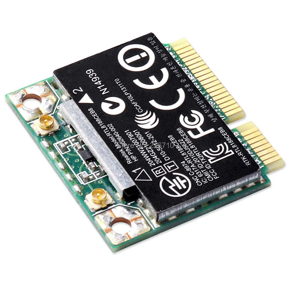 Беспроводная Wi-Fi WLAN-карта Realtek RTL8188CEB8 602640-001/ 602993-001 BlueTooth BT 2 4G Mini PCI E 802.11n для HP 4530S CQ57 |