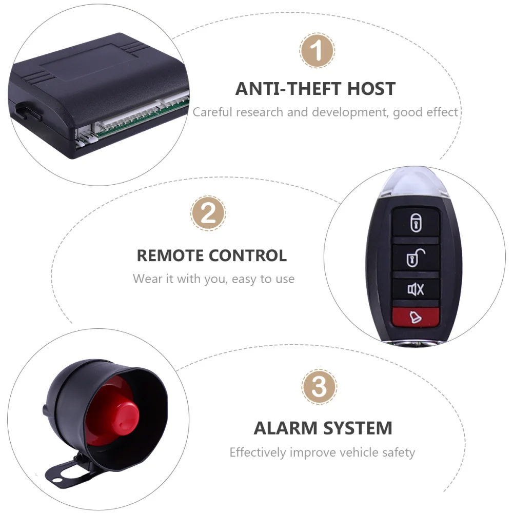 Односторонняя Автомобильная сигнализация комплект противоугонной системы
