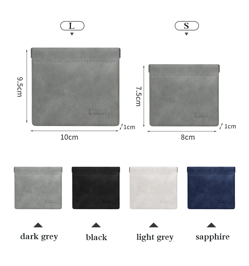 Маленький мини кошелек BUBM для монет сумка денег хранения ключей наушников