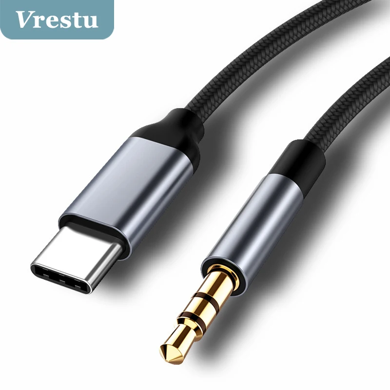 

Type C to 3.5mm AUX Audio Cable USB C 3.5 Jack Mobile Phone Headphones Computer Car Audio Auxiliary Line Adapter Extension Cable