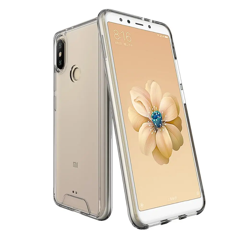 Прозрачный чехол Hanven для телефона Xiaomi Mi A2 (6X) PC + TPU|Бамперы| |