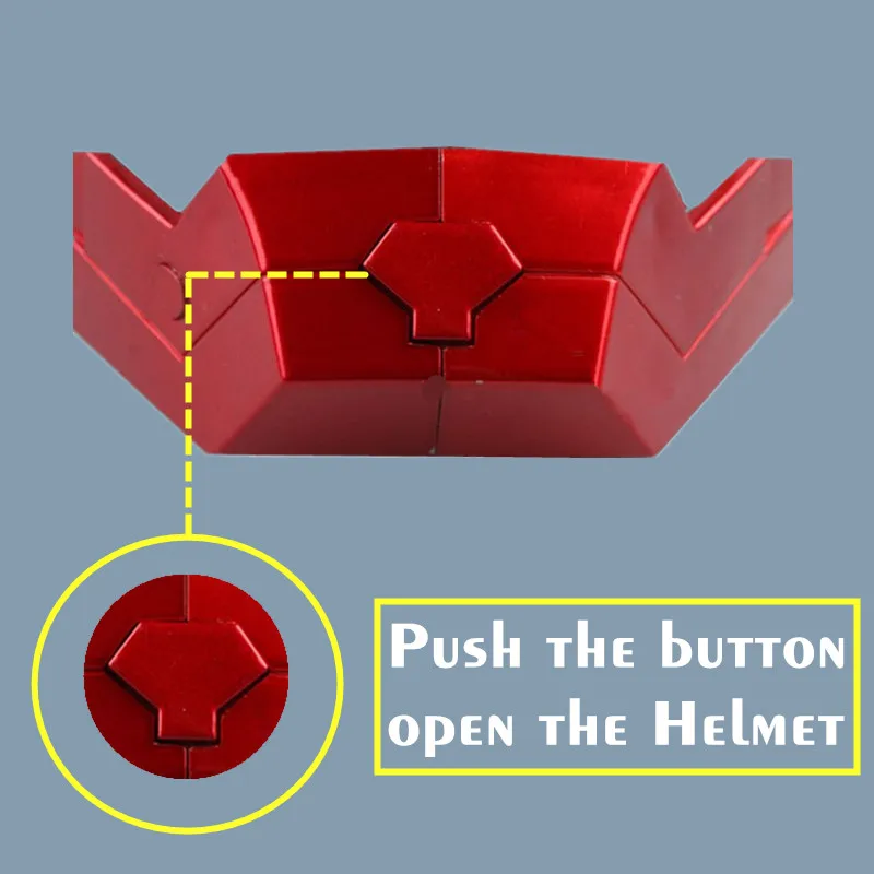 Экшн-фигурка из фильма Железный человек ПВХ со светодиодной подсветкой 1:1 шлем