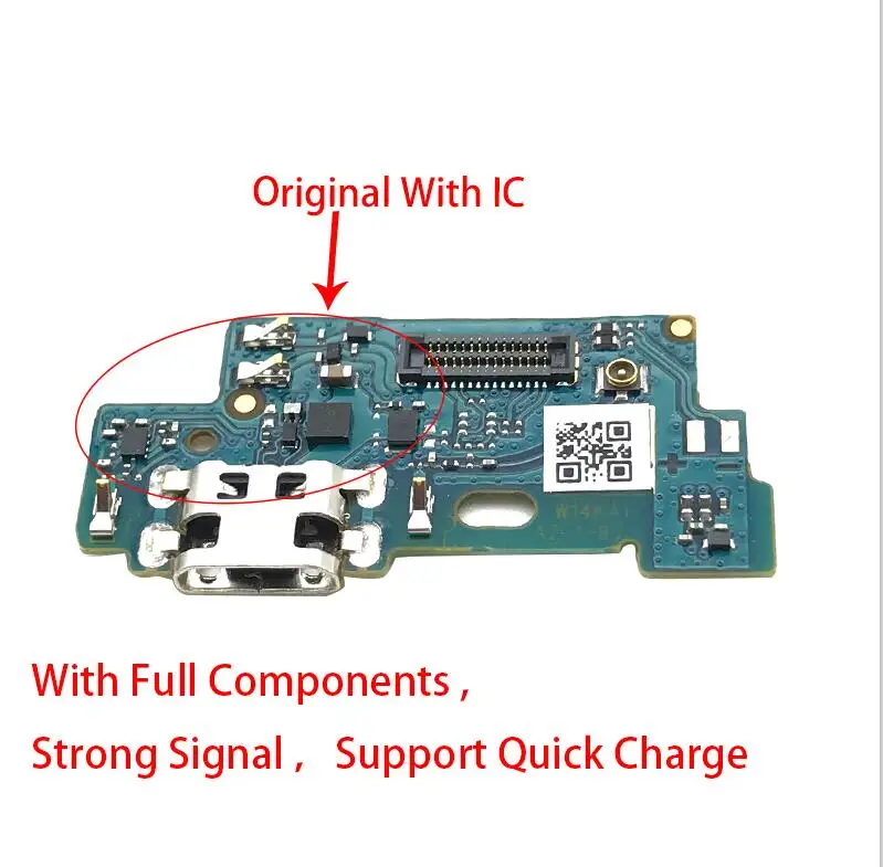 Original With IC USB зарядное устройство Порт док разъем с микрофонный гибкий кабель плата для Asus Zenfone MAX M1 ZB555KL запасные части - Цвет: Original With IC