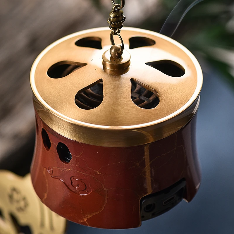 Курильница GY из чистой меди подвесная курильница для благовоний сандаловое