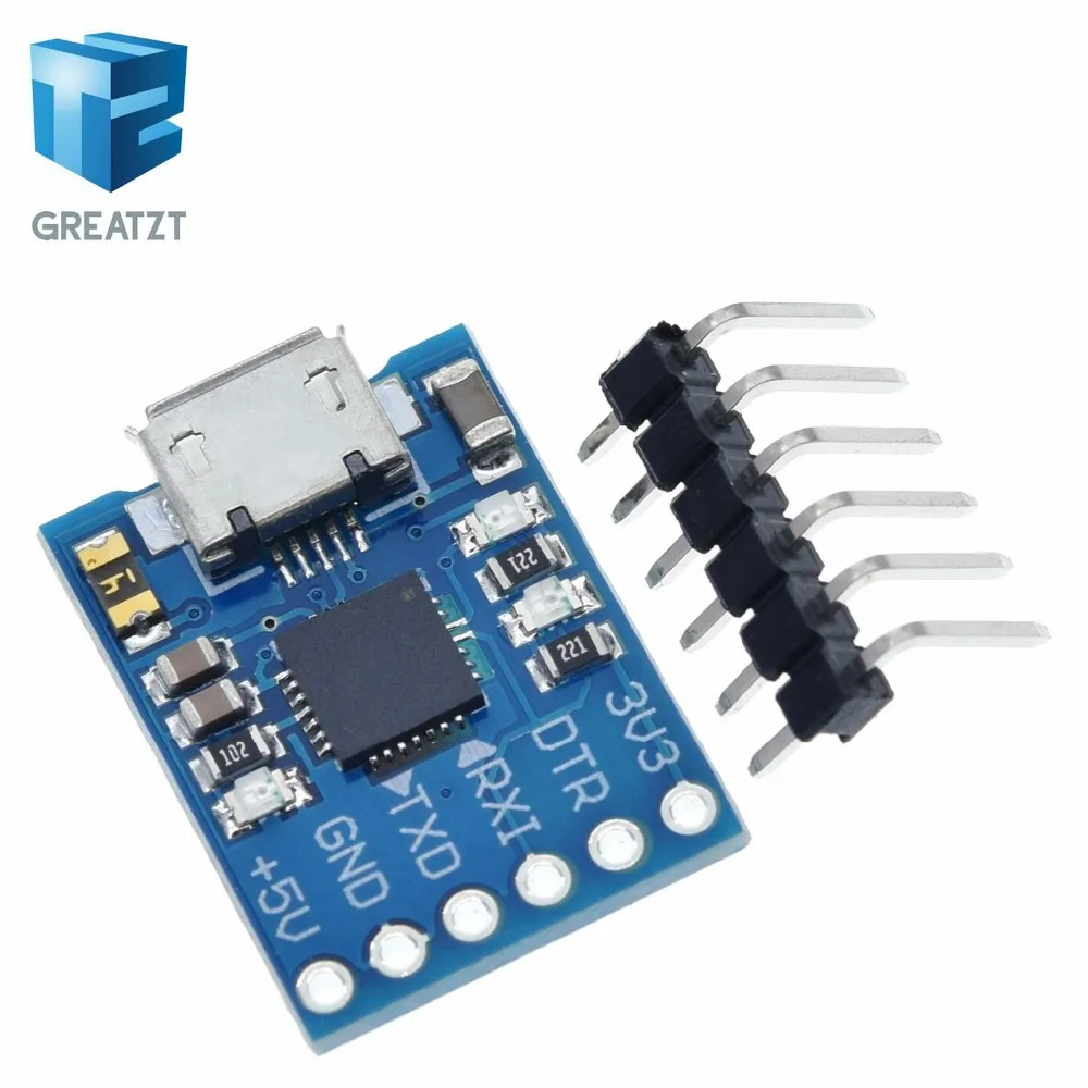 CP2102 USB 2,0 UART ttl 5PIN Соединительный модуль последовательный преобразователь STC Замена FT232 CH340 PL2303 CP2102 MICRO USB для aduino - Цвет: CP2102 Mirco